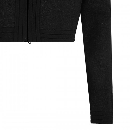 Black knitted viscose cardigan 2