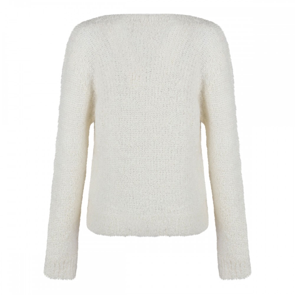 Alpaca blend fluffy sweater