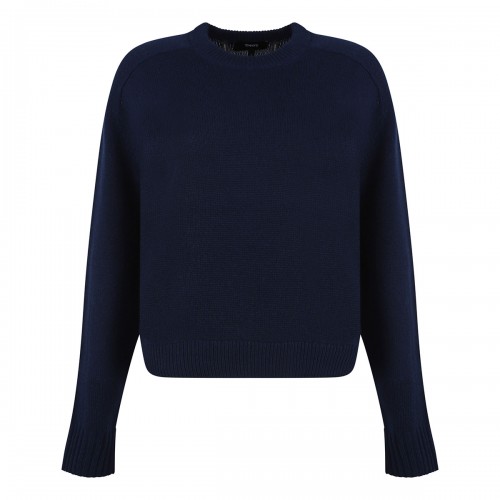 Dark denim hue cashmere...