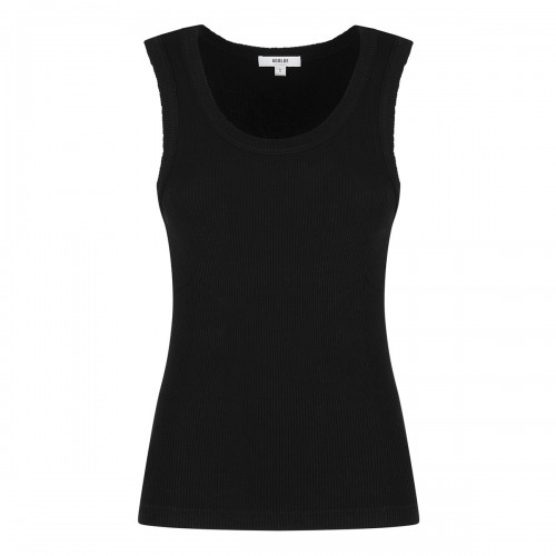 Poppy black tank