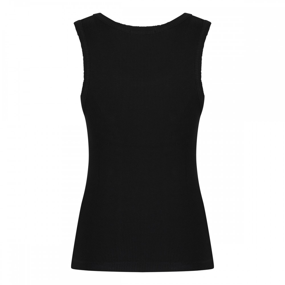 Poppy black tank