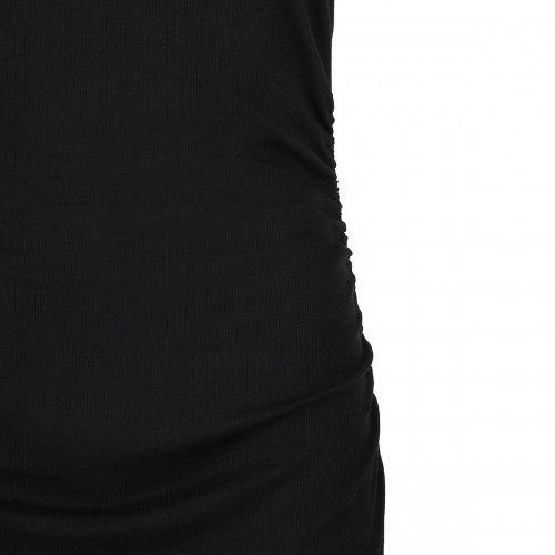 Black rib tank top long dress 2