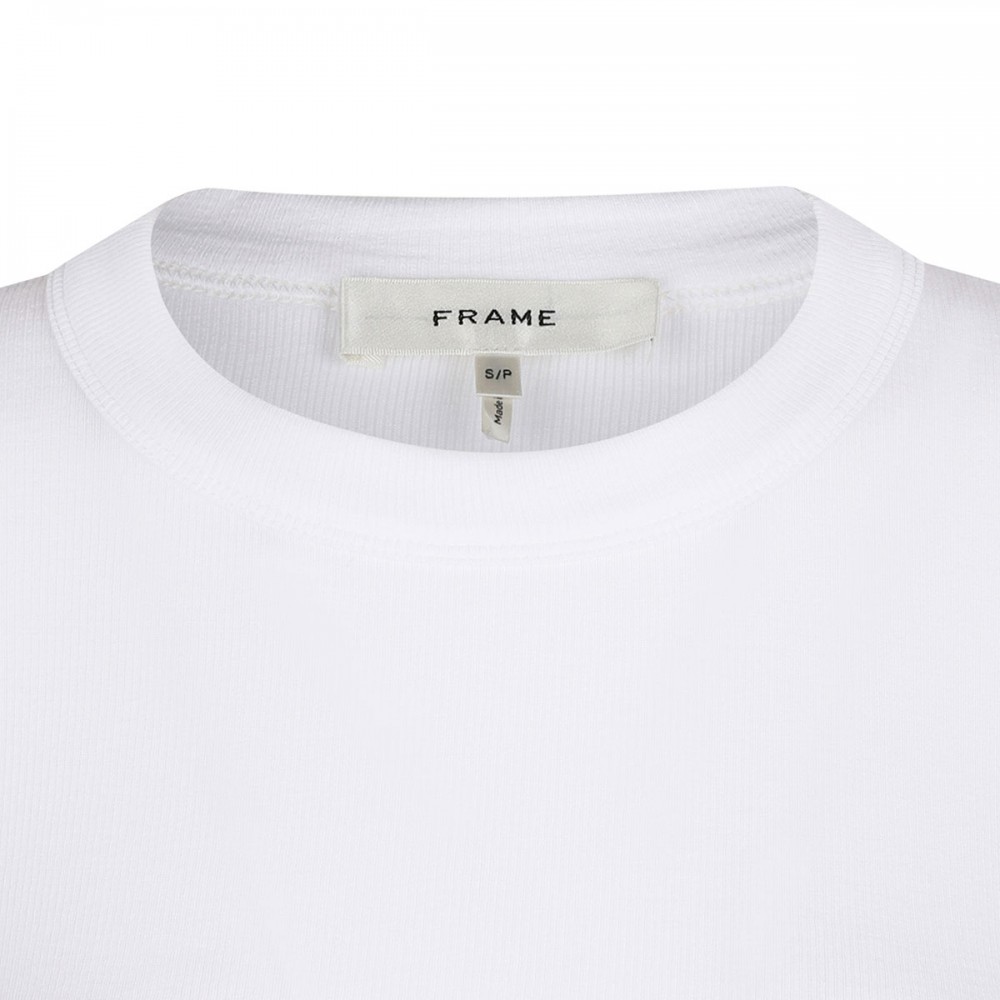 Ribbed crewneck T-shirt