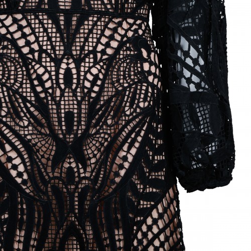 Black Nature guipure midi... 2