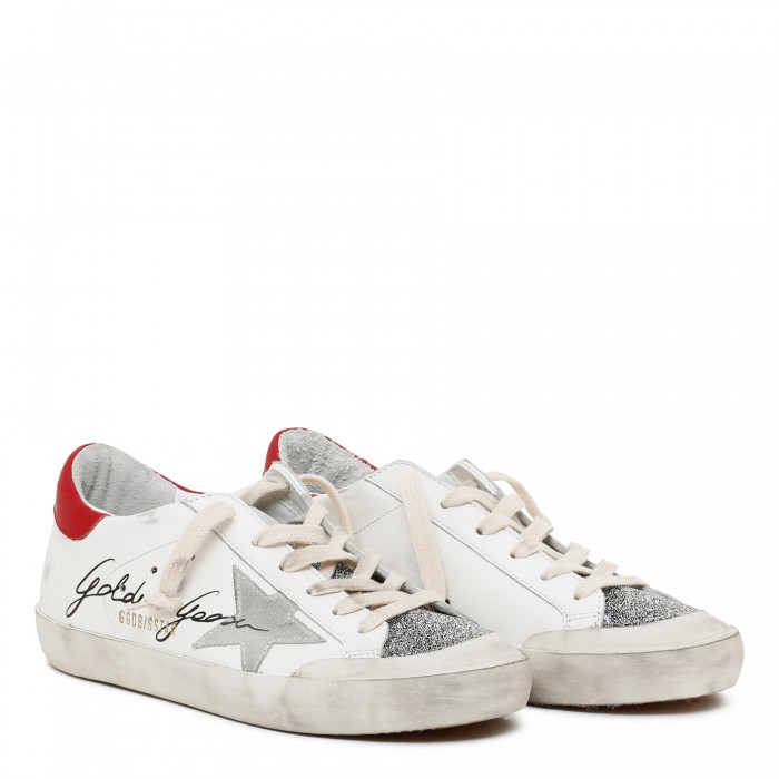 Super-Star Penstar white and red sneakers
