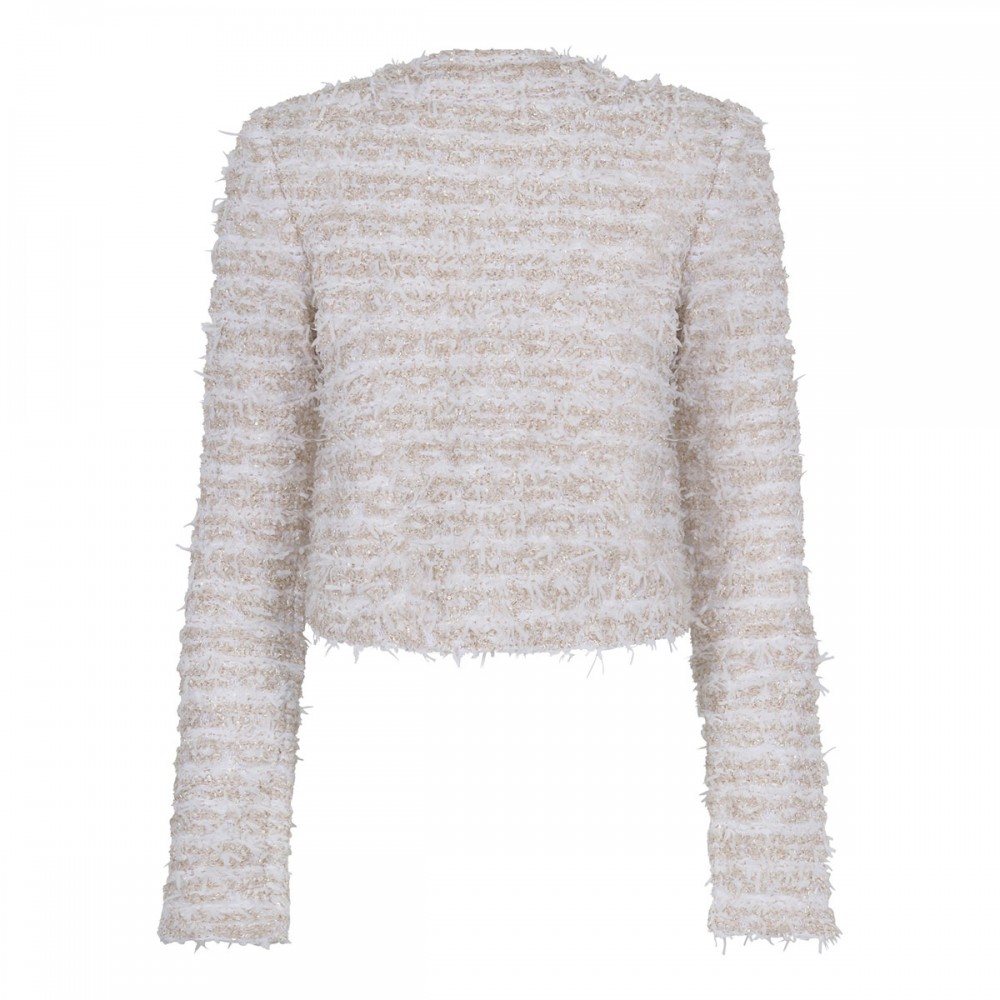 Cropped tweed jacket