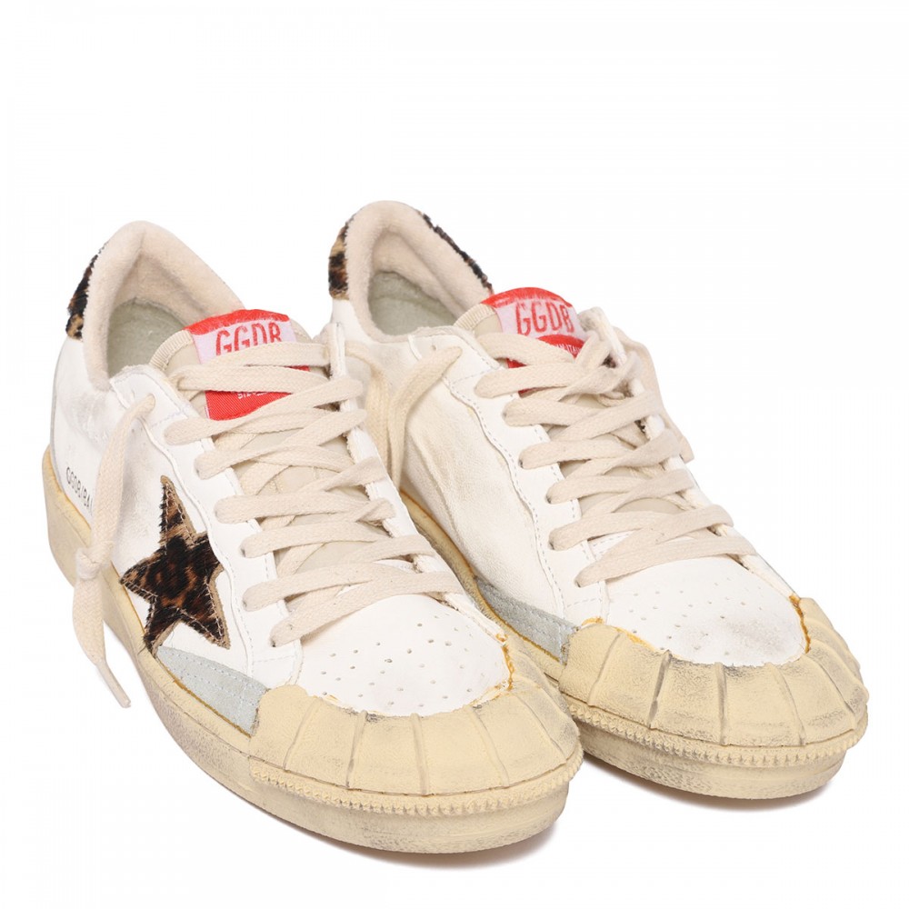 BallStar nappa sneakers with leopard...