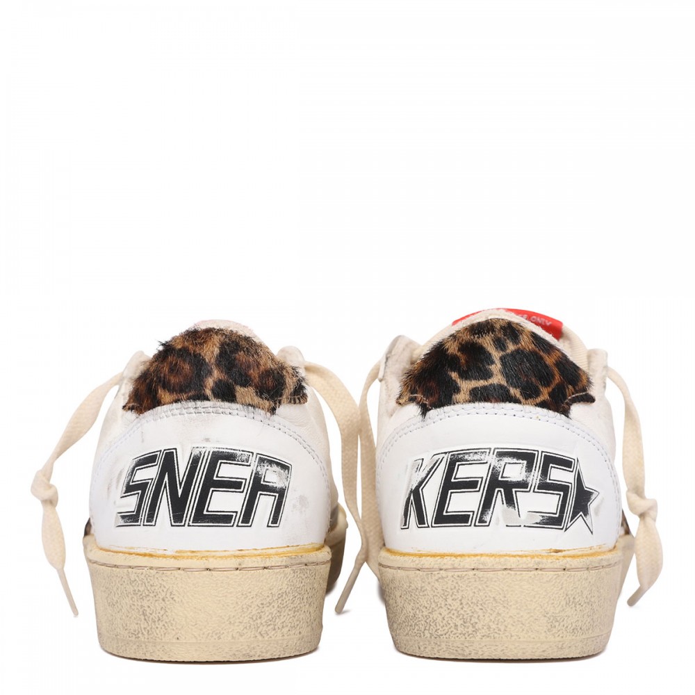 BallStar nappa sneakers with leopard...