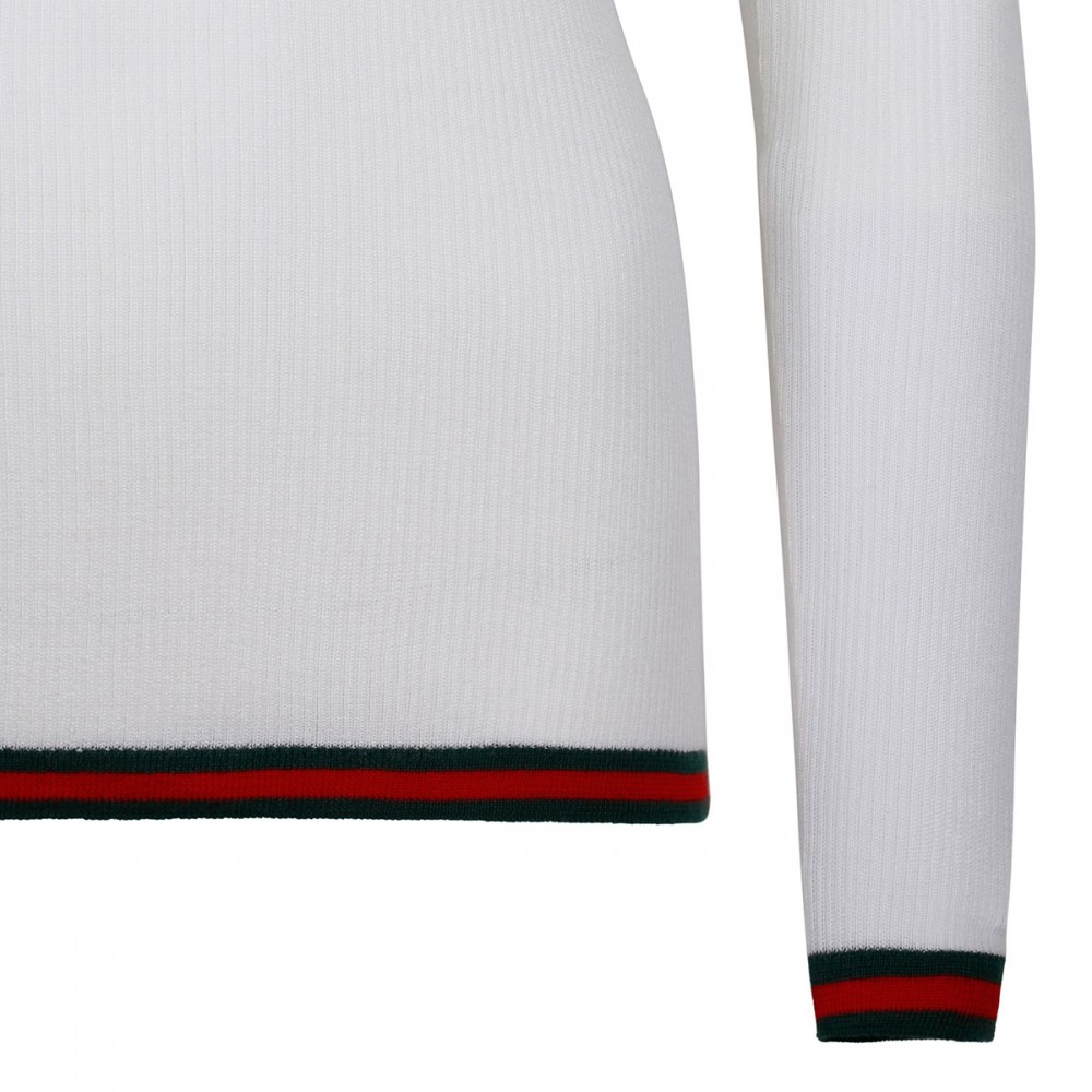 Cashmere and silk polo top