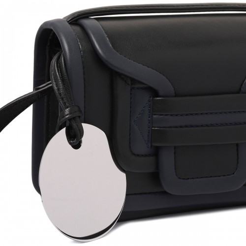 Alpha black and navy handbag 2