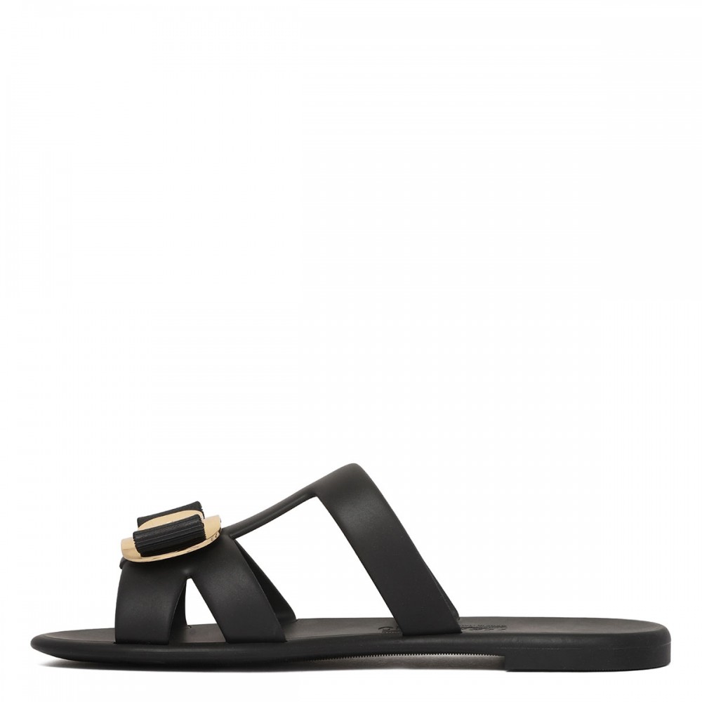 New Vara plate strappy slide sandals