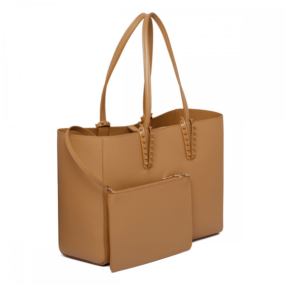 Cabata small leather tote bag