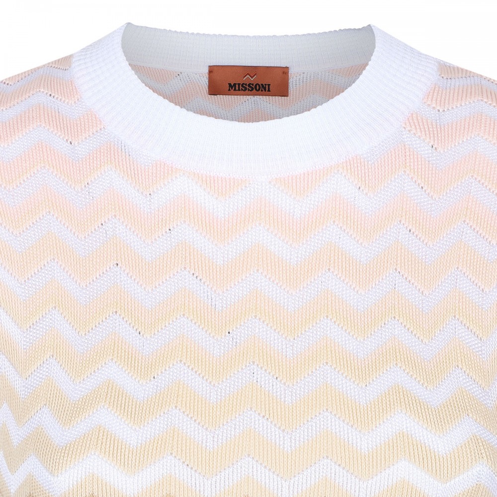 Dégradé chevron motif mini dress