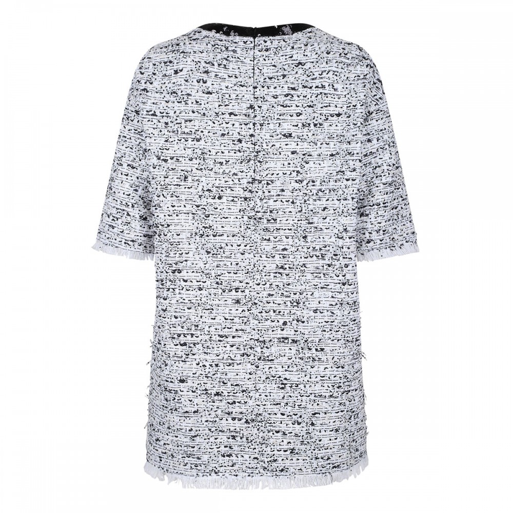 Bouclé tweed T-shirt