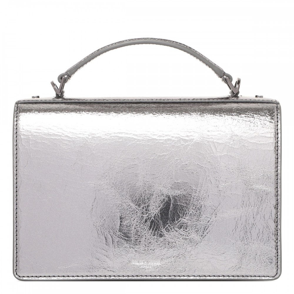 Venezia metallic silver shoulder bag