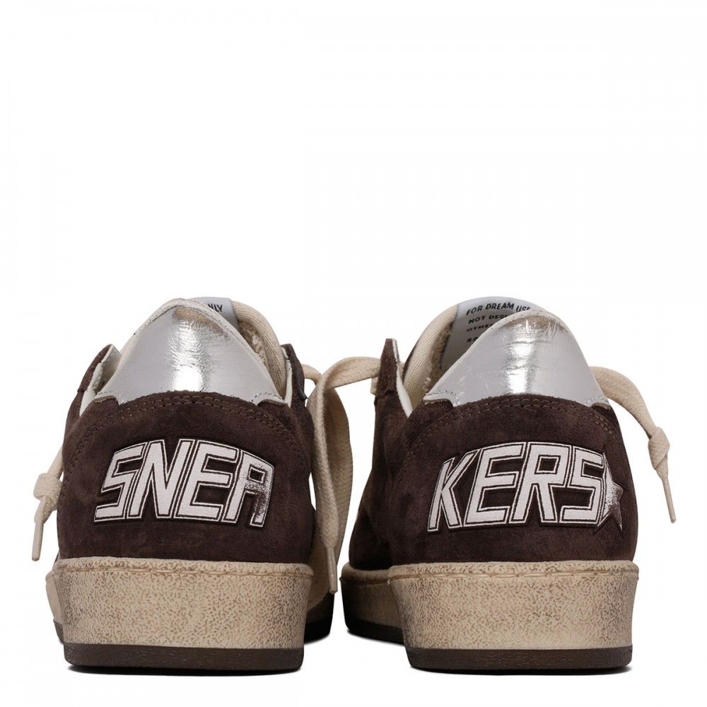 BallStar suede sneakers with glittery...