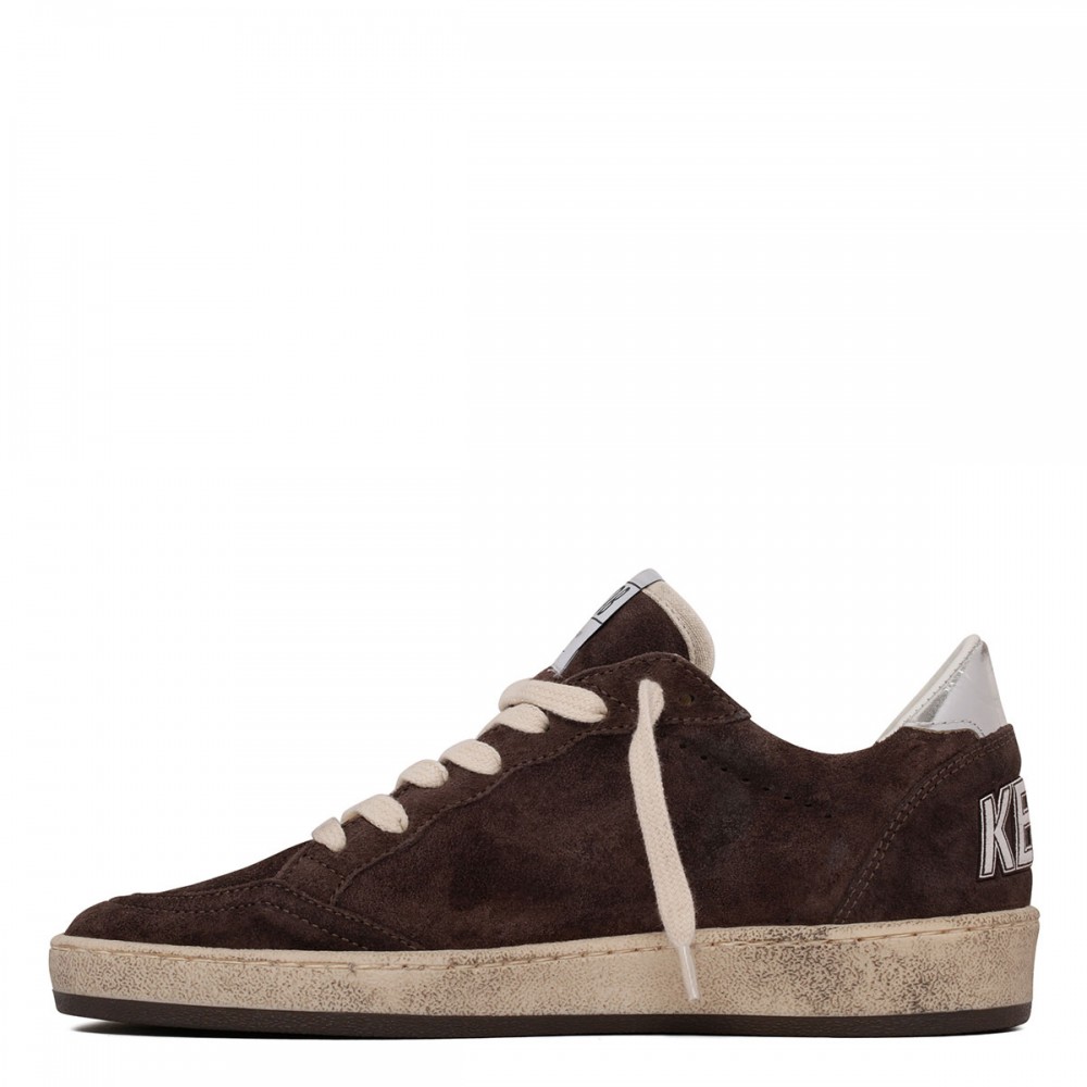 BallStar suede sneakers with glittery...