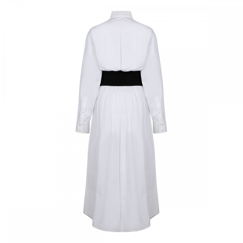 White shirt dress