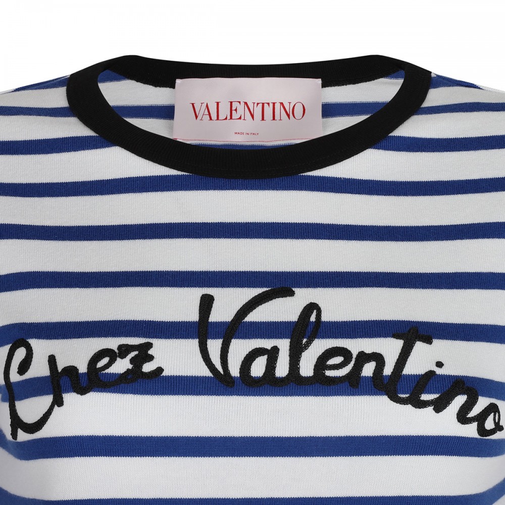 Striped cotton jersey T-shirt