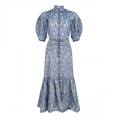 Wylie Lantern midi dress