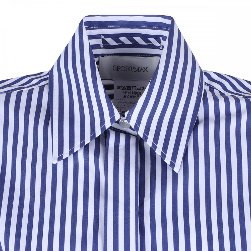 Conio striped poplin shirt