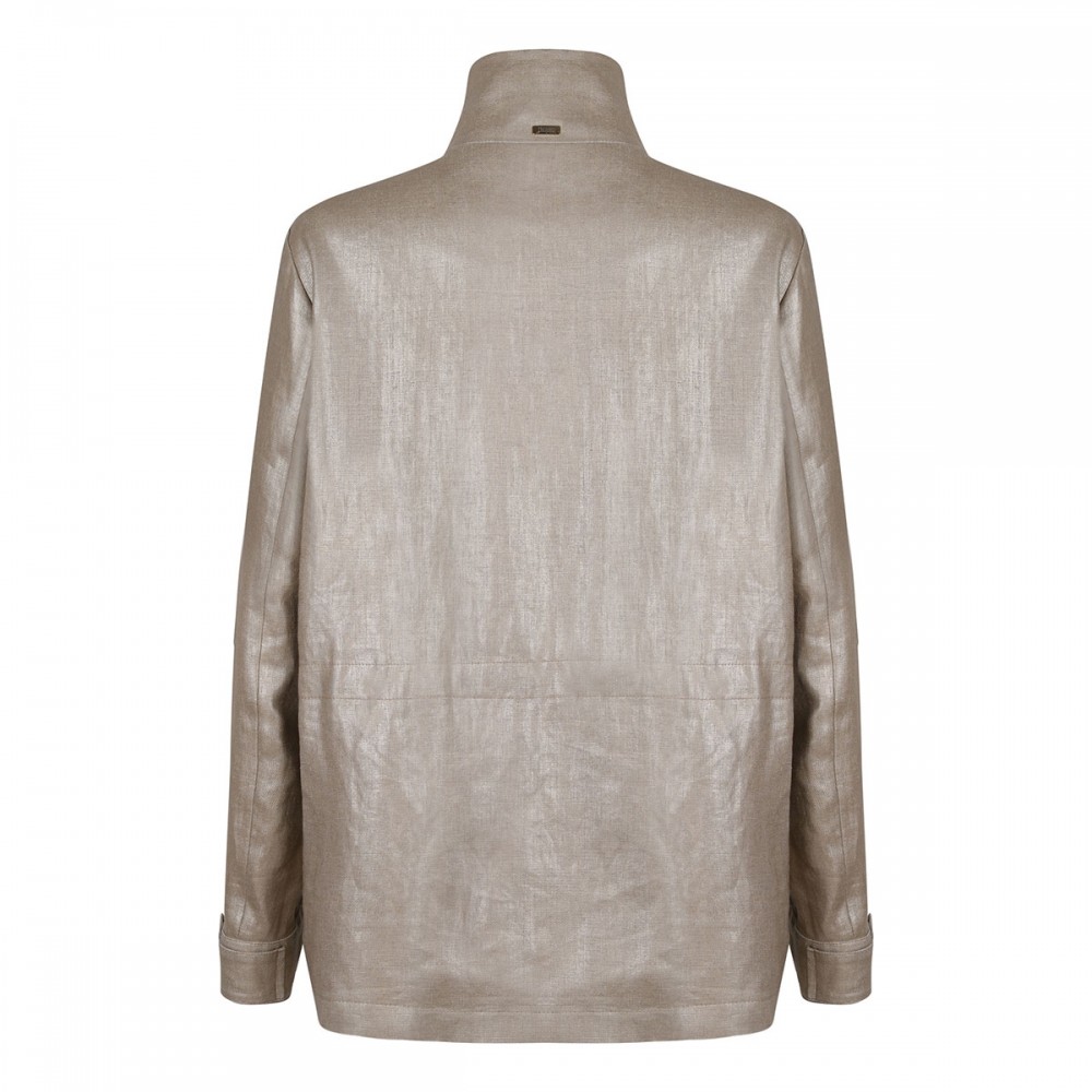 Iridescent linen jacket