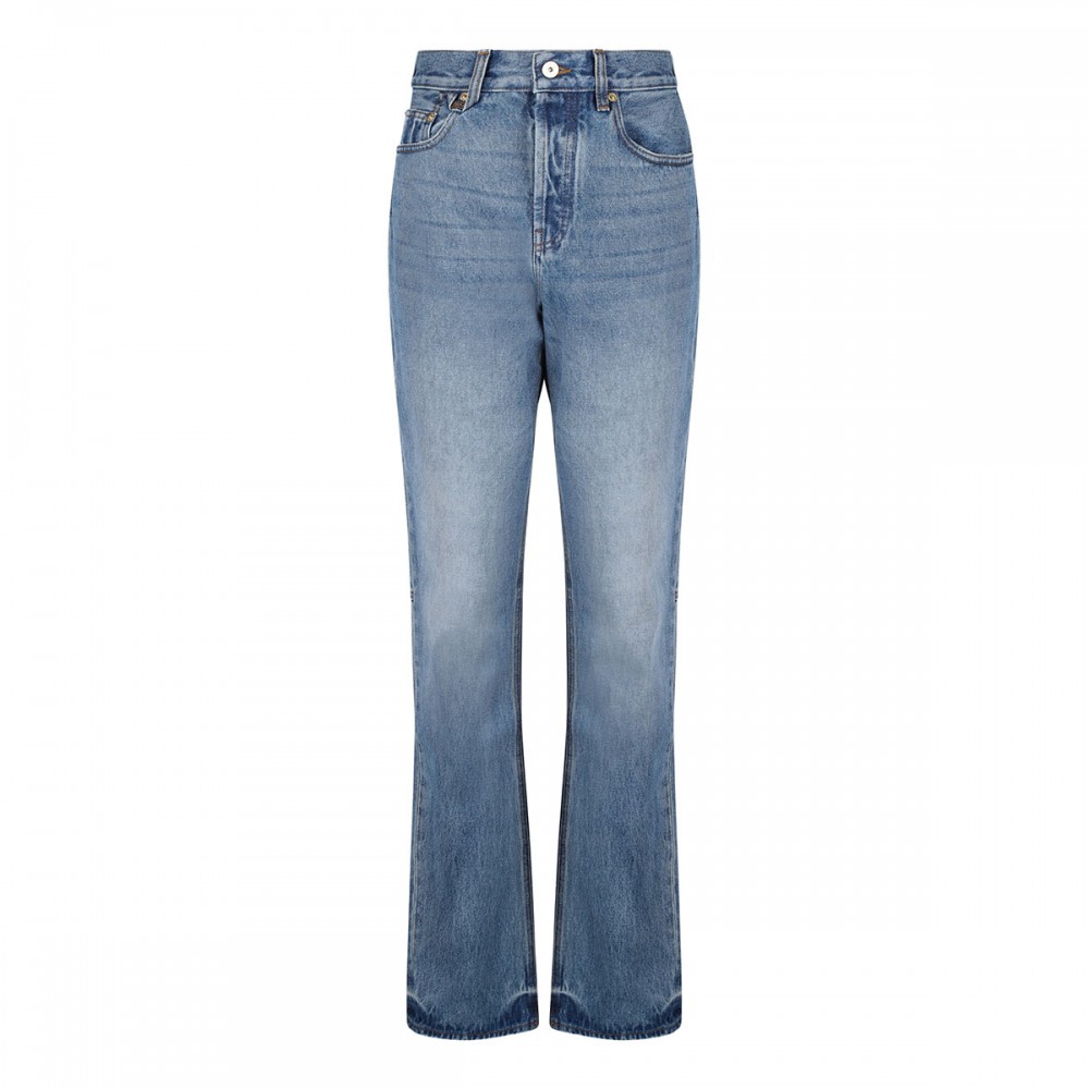 The straight de-Nîmes denim jeans