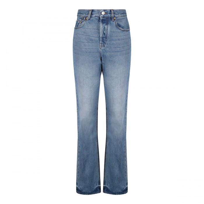 The straight de-Nîmes denim jeans