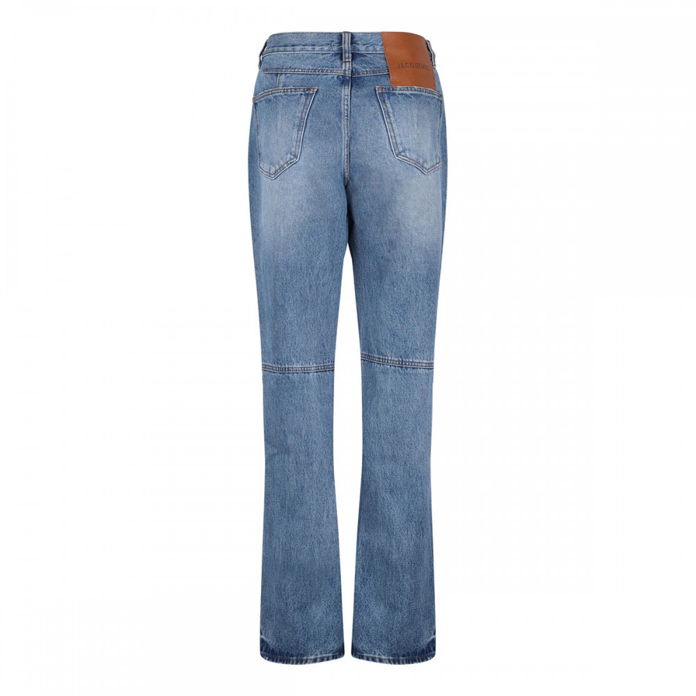 The straight de-Nîmes denim jeans