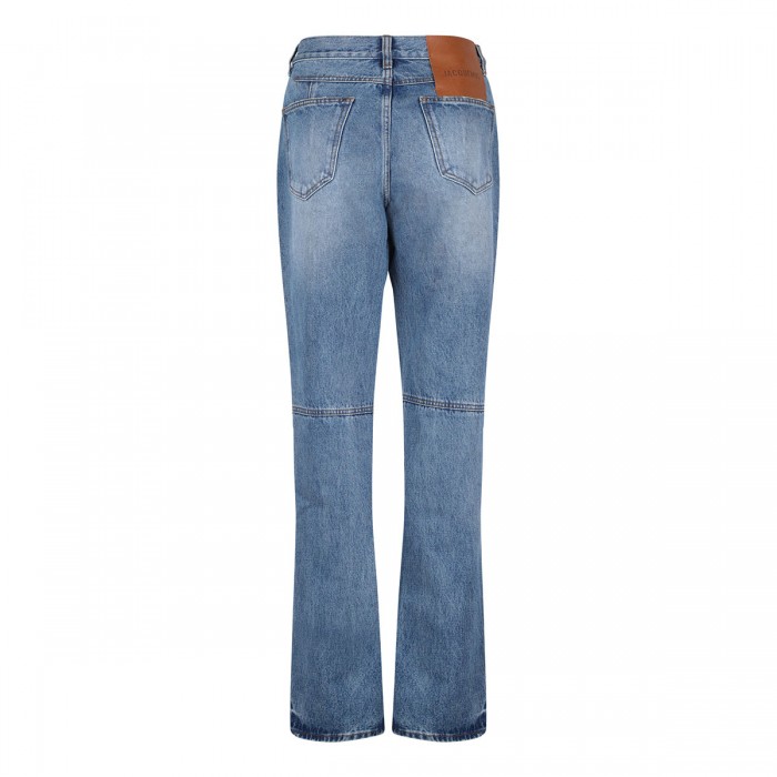 The straight de-Nîmes denim jeans