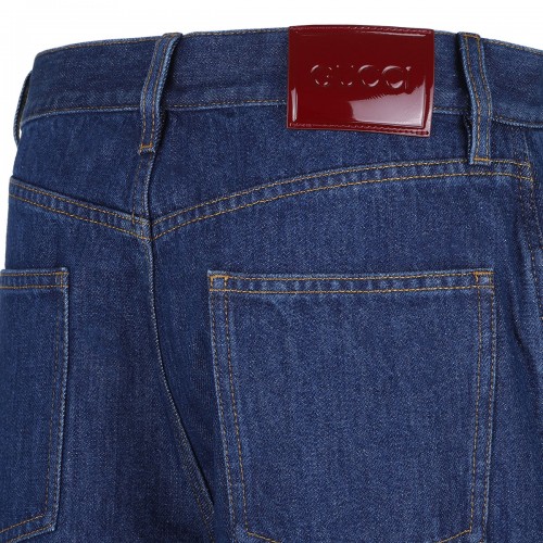 Wide leg denim pants 2