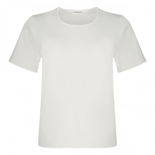 Cream white viscose blend top