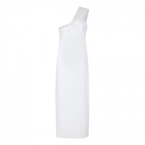 One-shoulder knit dress