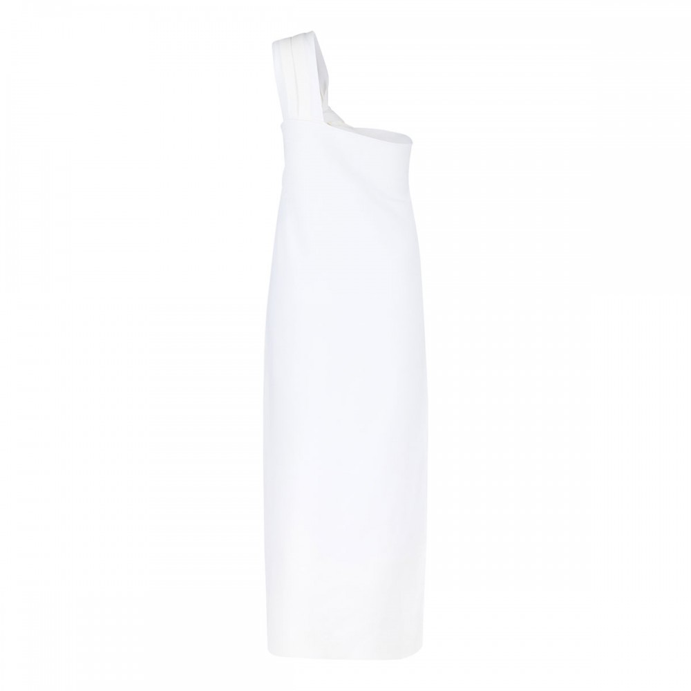 One-shoulder knit dress