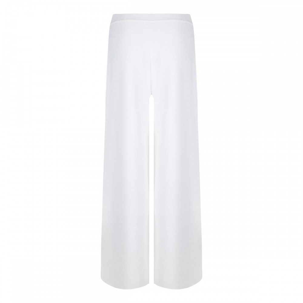 Cream white knit pants