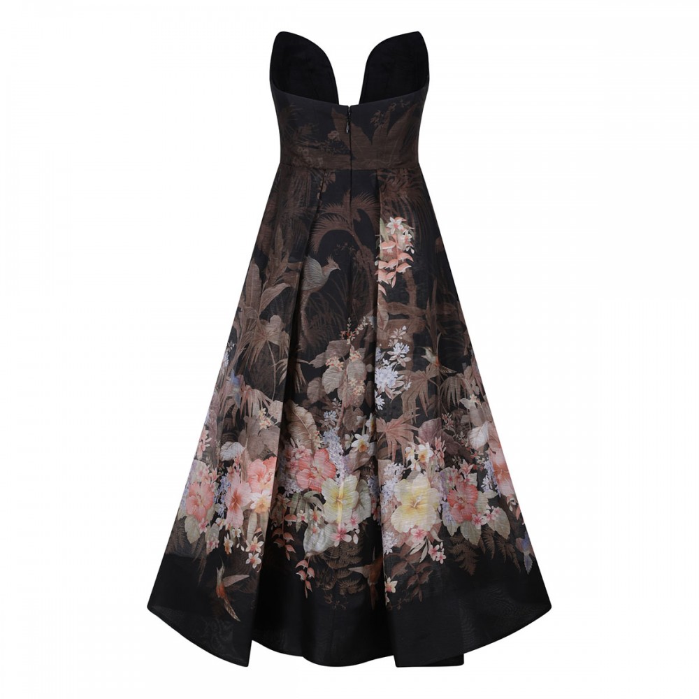 Illuminate draped midi dress