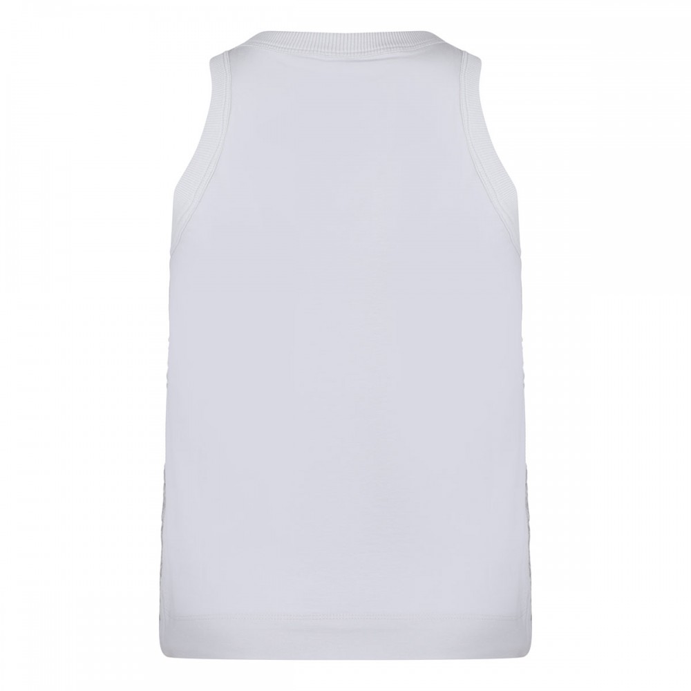 Stretch cotton jersey top