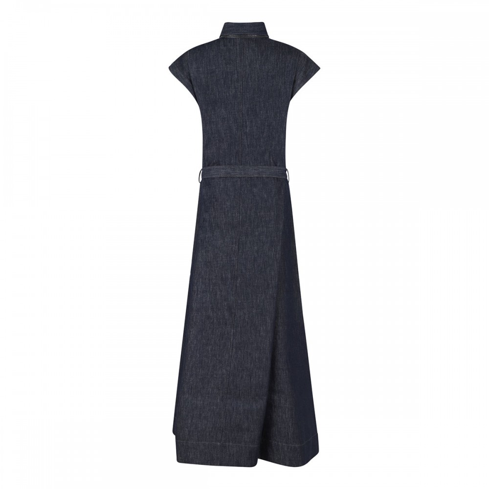 Denim midi dress