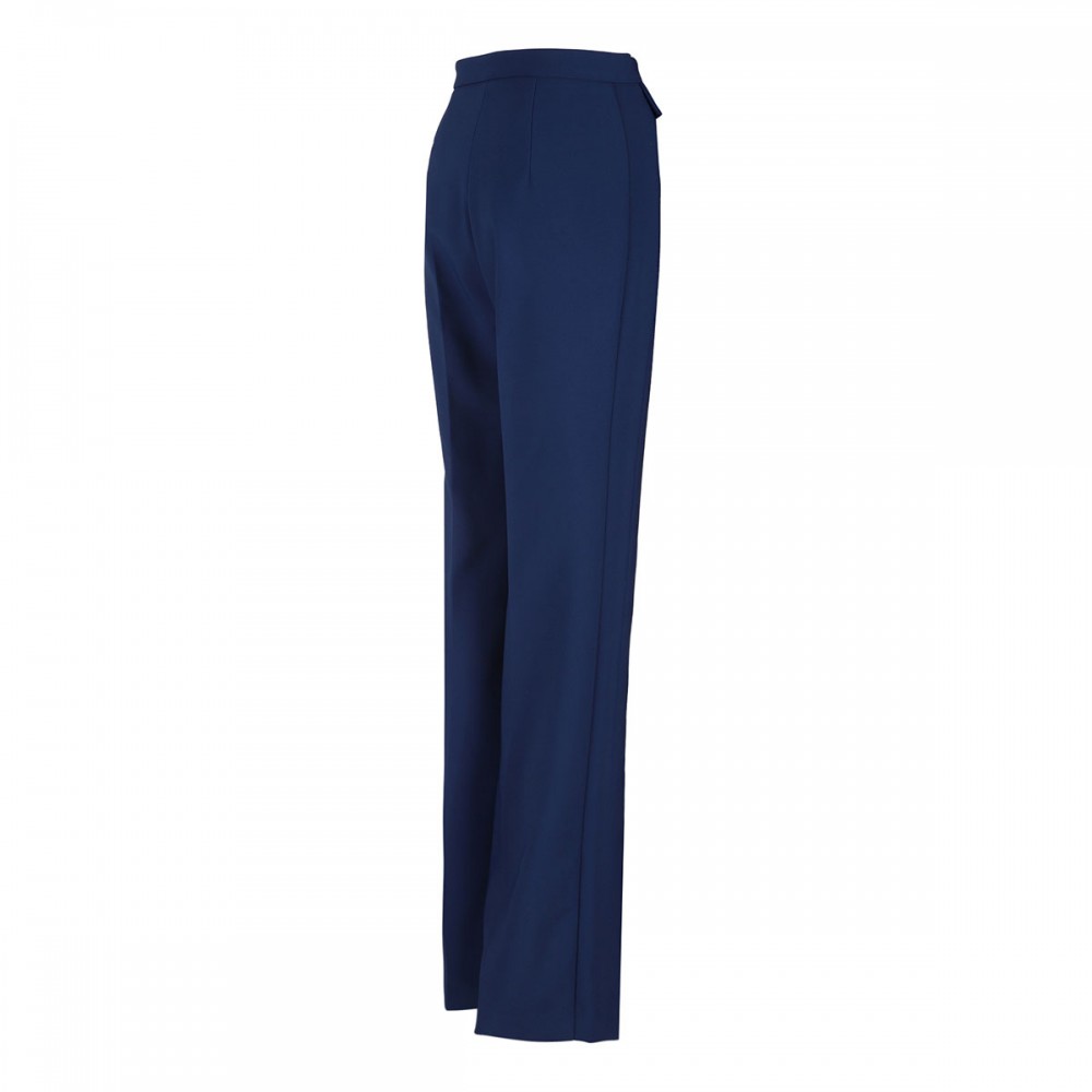 Oltremare blue crepe pants