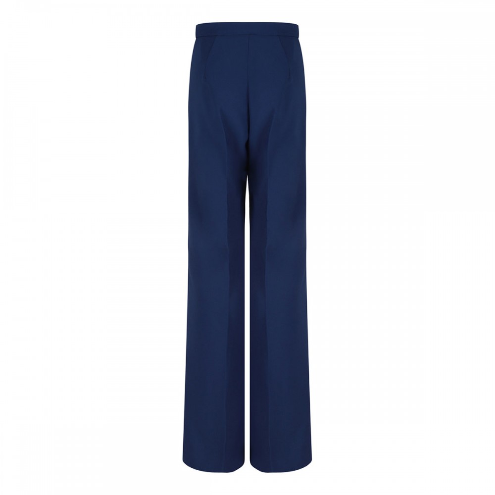 Oltremare blue crepe pants