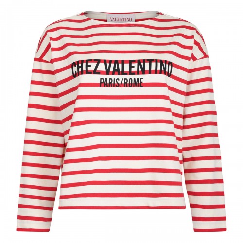 Striped jersey T-shirt