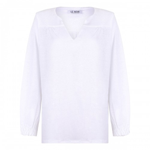 Evy white linen top