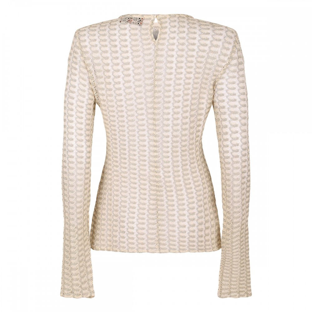 Gold and cream sweater