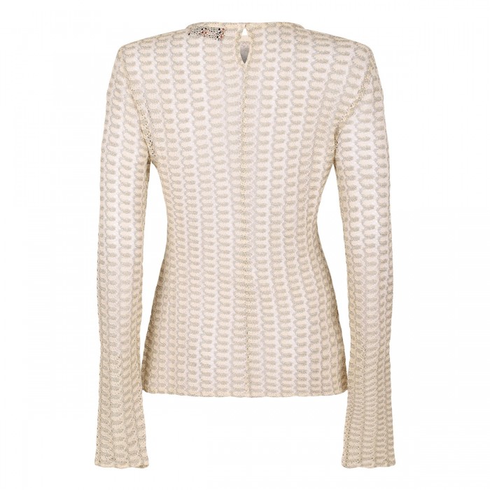 Gold and cream sweater