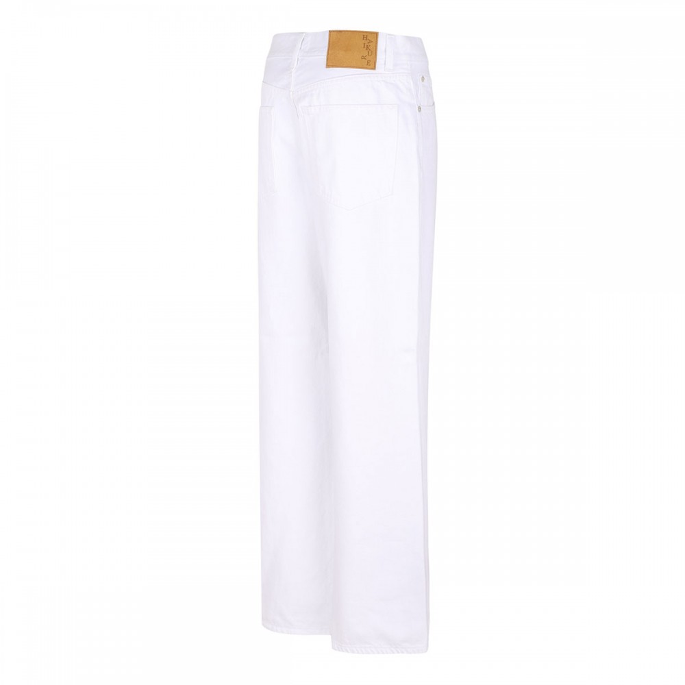 Korea optical white denim jeans