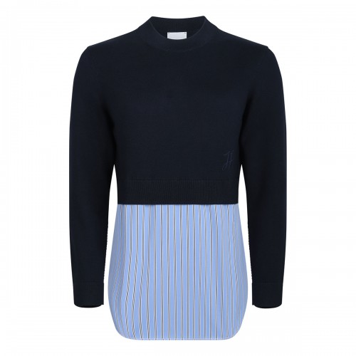 Trompe l'œil layered jumper