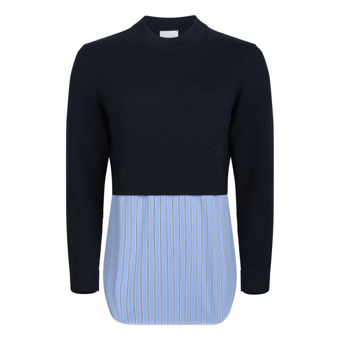 Trompe l'œil layered jumper