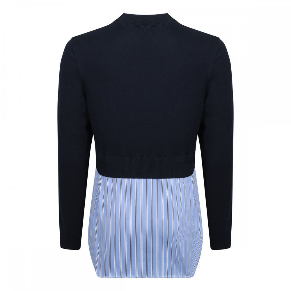 Trompe l'œil layered jumper