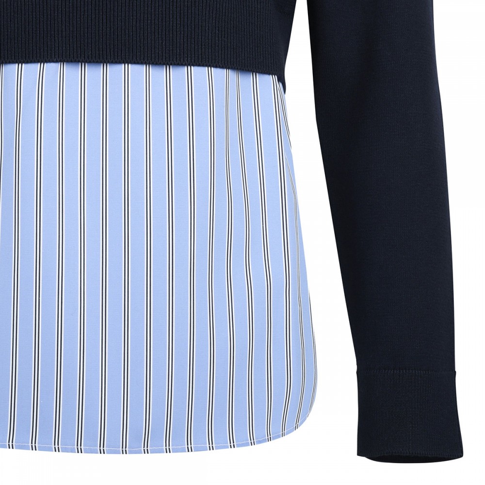 Trompe l'œil layered jumper