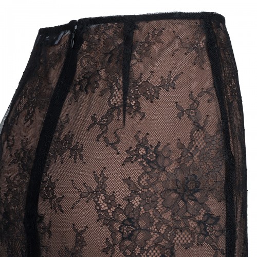 Black lace midi skirt 2